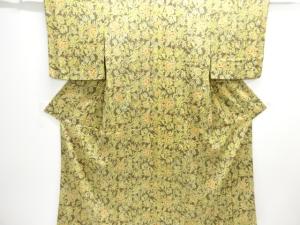 唐花模様小紋着物